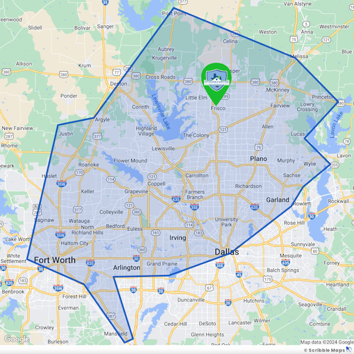 Service area map